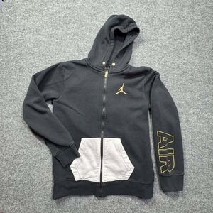 Jordan Hoodie Kids XL Black Jumpman Casual top Athletic Streetwear Pullover Logo